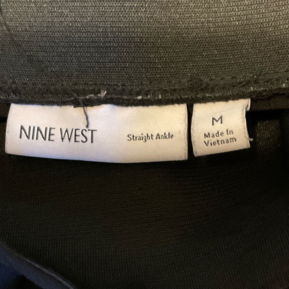 Nine West Black Straight-Leg Tailored Pants - Picture 2 of 2